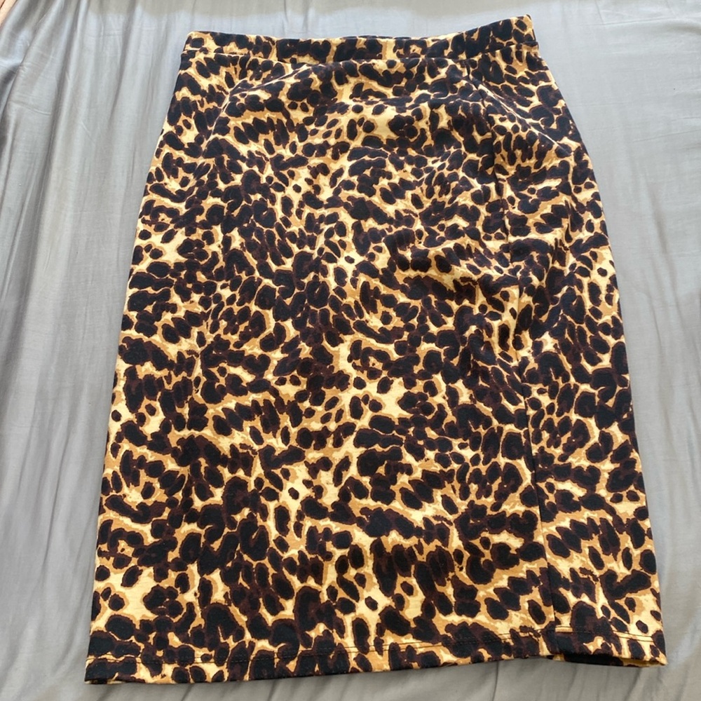 Allison Joy animal-print skirt from Evereve (M)